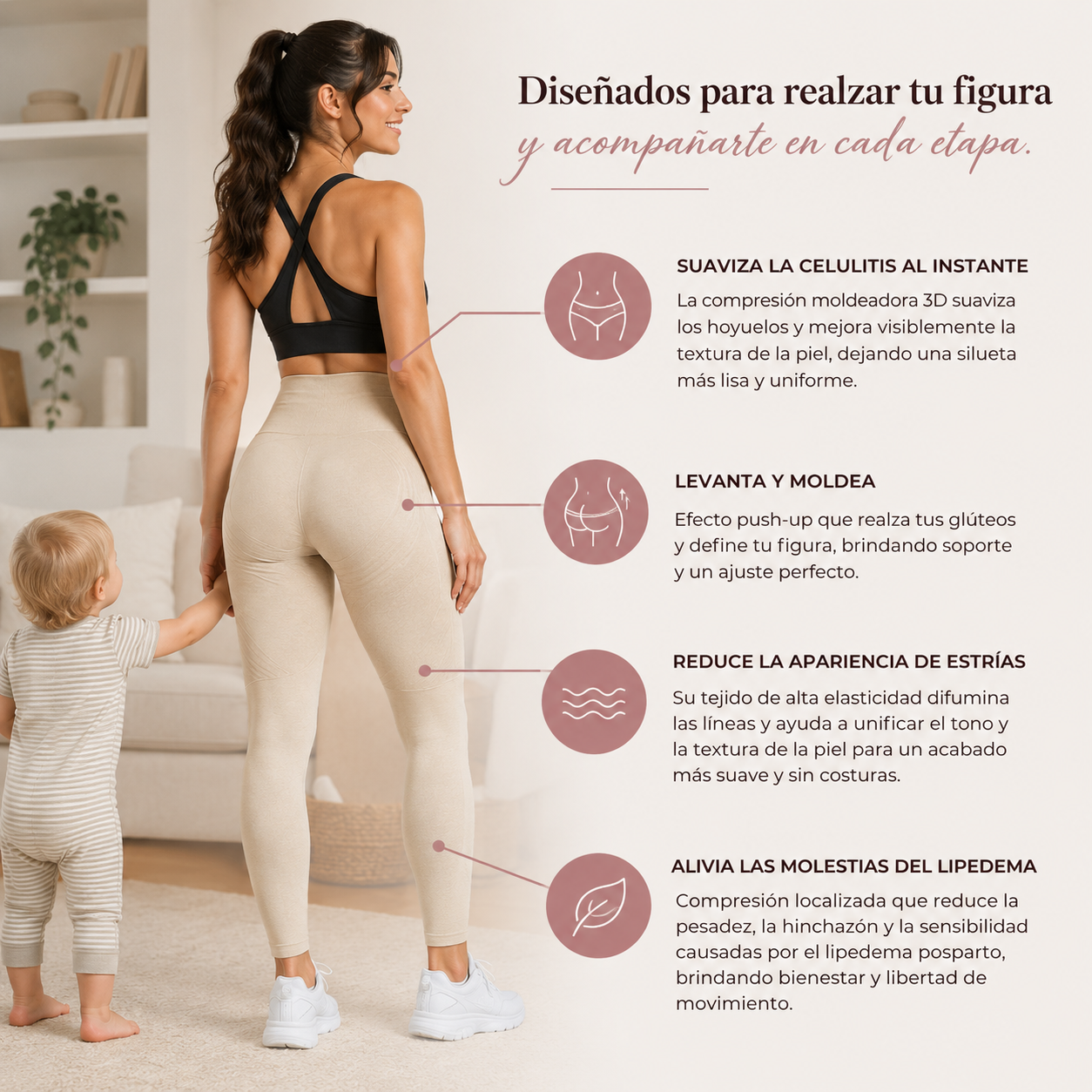 LEGGING SLIMORA  EDEMA POSPARTO