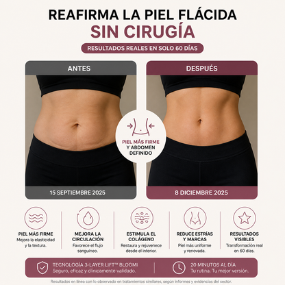 FAJA DE LUZ ROJA SLIMORA REAFIRMANTE ABDOMINAL
