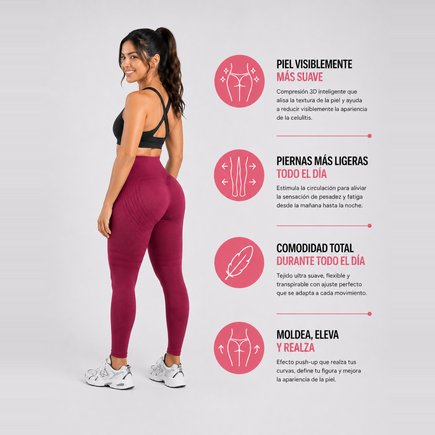 LEGGING SLIMORA BURGUNDY